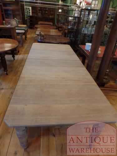 Antieke eikenhouten coulissen tafel 4