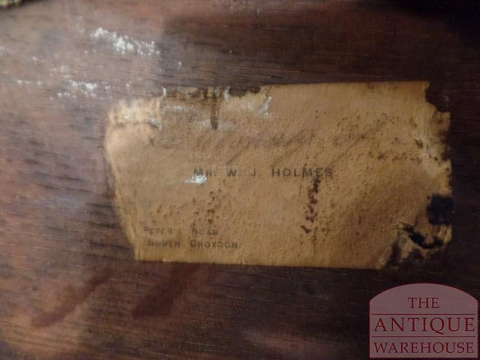 Antieke eikenhouten Engelse bureaustoel 4