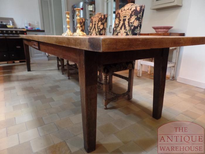 Antieke eikenhouten Franse tafel 2