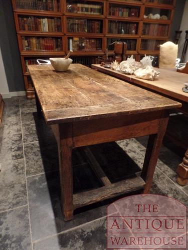VERKOCHT SOLD antieke eikenhouten Franse tafel, table de campagne,