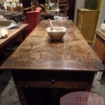 Antieke eikenhouten Franse tafel 2