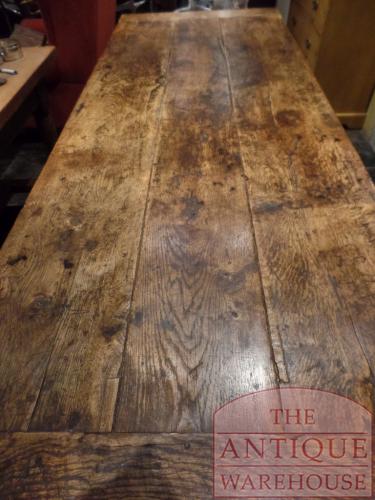 Antieke eikenhouten Franse tafel 3