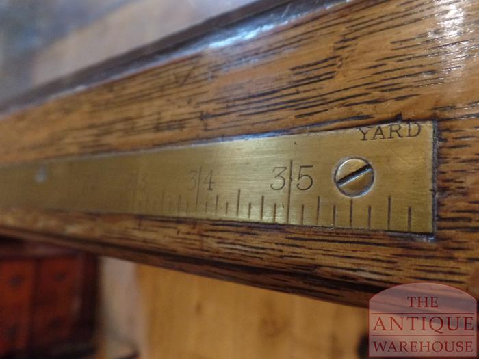 antieke eikenhouten toonbank, winkel vitrinekast 4