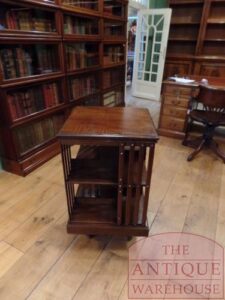 VERKOCHT SOLD antieke Engelse mahoniehouten boekenmolen