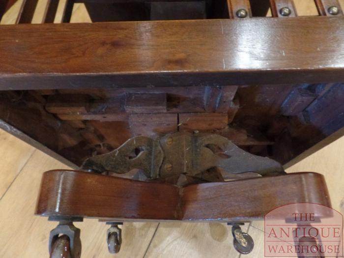 Antieke Engelse mahoniehouten boekenmolen 2