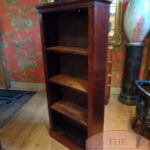 Antieke Engelse mahoniehouten open boekenkast 3