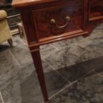 Antieke Engelse schrijftafel circa 1880, gesigneerd Hindley en Wilkinson, Londen 3