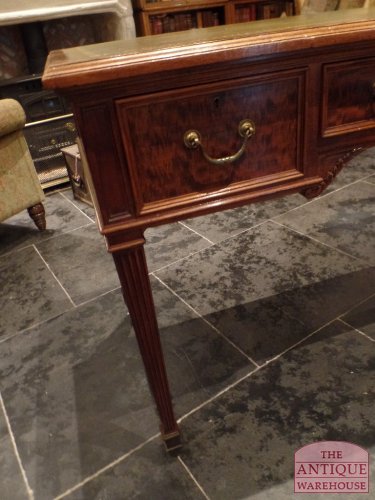 Antieke Engelse schrijftafel circa 1880, gesigneerd Hindley en Wilkinson, Londen 3