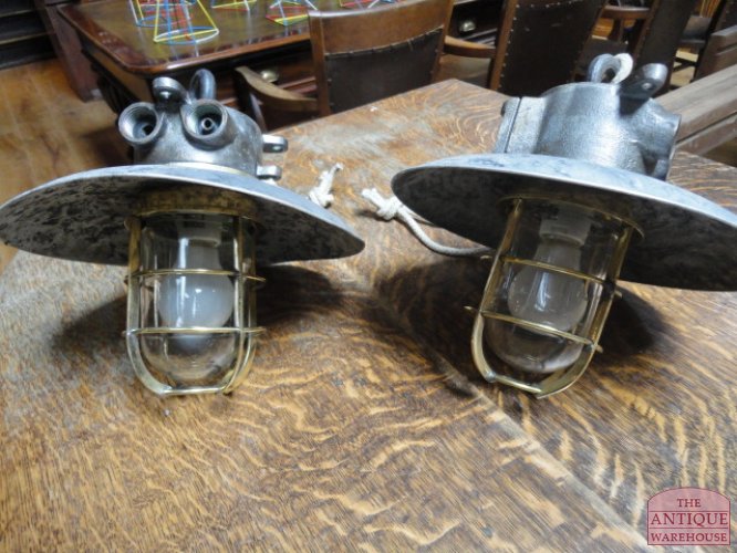 antieke fabriekslampen, scheepslampen 2