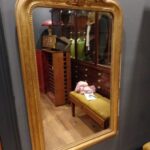 Antieke Franse bladgouden Louis Philippe spiegel 2