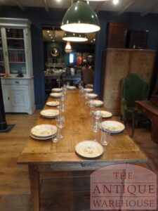 VERKOCHT SOLD antieke Franse iepen houten eettafel, antiquites table de ferme