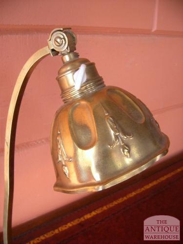 VERKOCHT SOLD antieke Jugend Stil bureau lamp, VERKOCHT