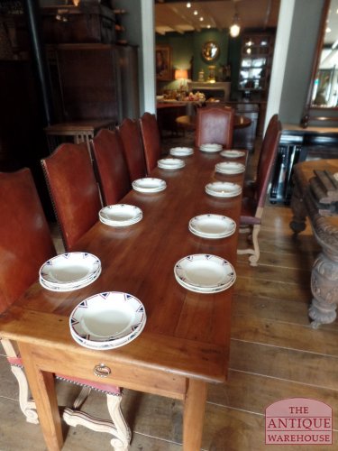Antieke kersen houten Franse tafel 3