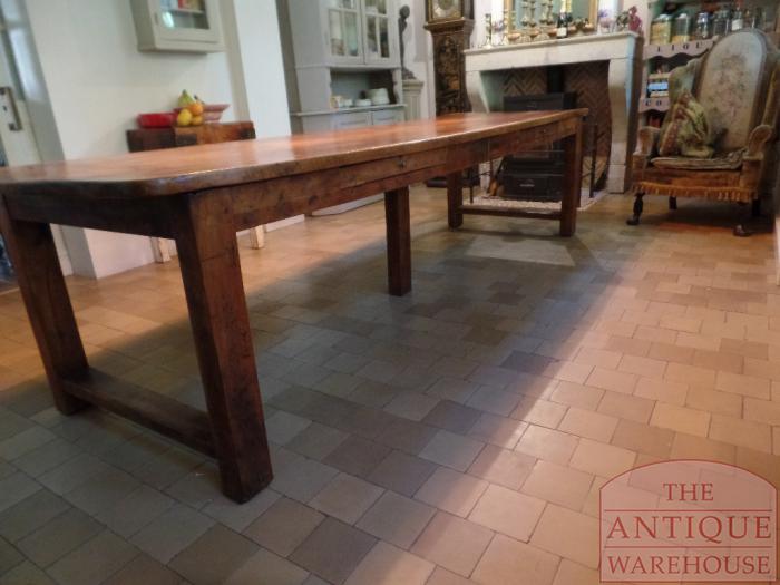 Antieke kersenhouten Franse tafel 5