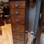 antieke mahonie archief kast 1