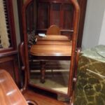 Antieke mahonie passpiegel 1