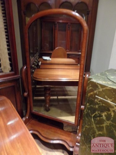 VERKOCHT SOLD, antieke mahonie passpiegel