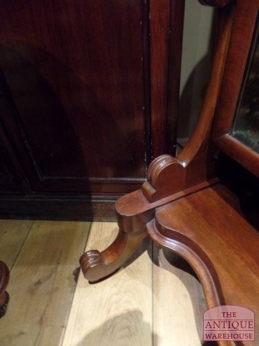 Antieke mahonie passpiegel 2