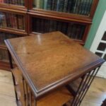 Antieke mahoniehouten boekenmolen 2