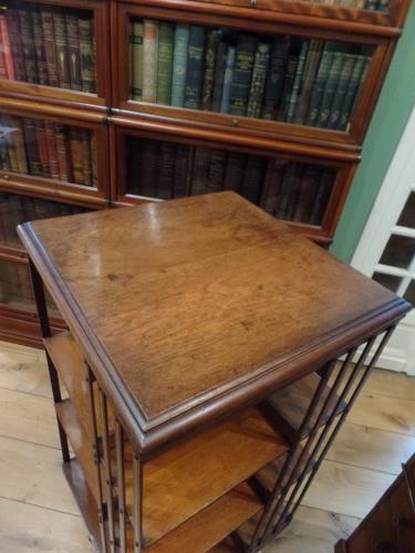 Antieke mahoniehouten boekenmolen 2