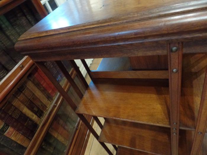 Antieke mahoniehouten boekenmolen 4