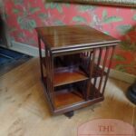 Antieke mahoniehouten boekenmolen 1