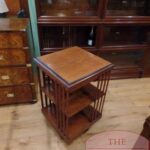 Antieke mahoniehouten boekenmolen 1