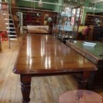 Antieke mahoniehouten coulissen tafel, max 14 personen 1