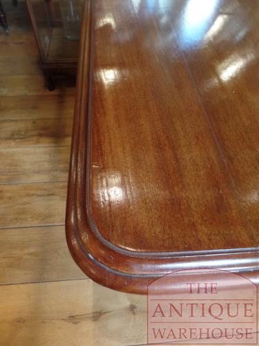 Antieke mahoniehouten coulissen tafel, max 14 personen 3