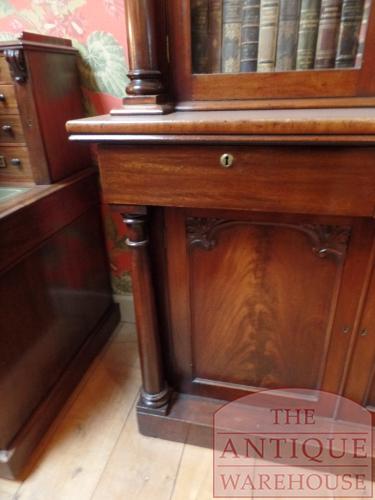 Antieke mahoniehouten Engelse boekenkast 3