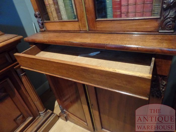 Antieke mahoniehouten Engelse boekenkast 2