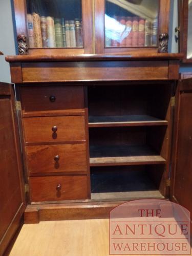 Antieke mahoniehouten Engelse boekenkast 3