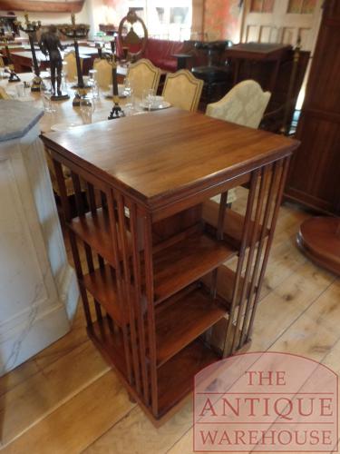 VERKOCHT SOLD antieke mahoniehouten Engelse boekenmolen