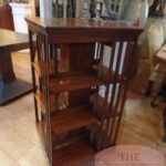 Antieke mahoniehouten Engelse boekenmolen 2