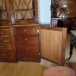 Antieke mahoniehouten Engelse breakfront boekenkast circa 1800-1850 2