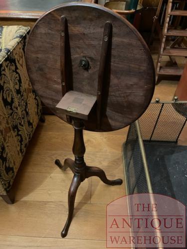 antieke mahoniehouten Engelse tilt top tafel klein 2