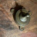 antieke mahoniehouten Engelse tilt top tafel klein 4