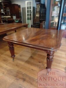 VERKOCHT SOLD antieke mahoniehouten Engelse  uitschuif tafel