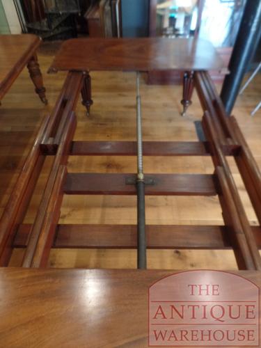 Antieke mahoniehouten Engelse uitschuif tafel 3