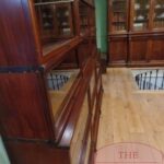 Antieke mahoniehouten originele Globe Wernicke boekenkast 3