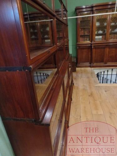 Antieke mahoniehouten originele Globe Wernicke boekenkast 3