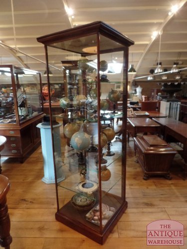 antieke mahoniehouten vitrinekast 2