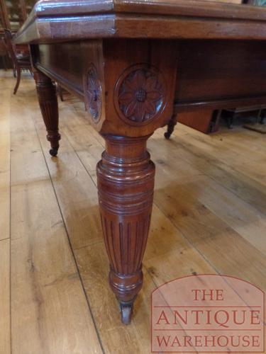 Antieke mahoniehouten wind out coulissentafel 2