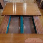 Antieke mahoniehouten wind out coulissentafel 3