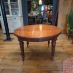 Antieke mahoniehouten wind out coulissentafel voor max 12 personen 1