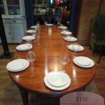 Antieke mahoniehouten wind out coulissentafel voor max 12 personen 4
