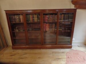 VERKOCHT SOLD antieke mahouten boekenkast circa 1890