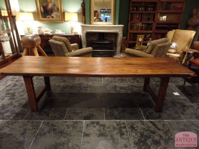 VERKOCHT SOLD antieke noten houten Franse tafel, table de campagne