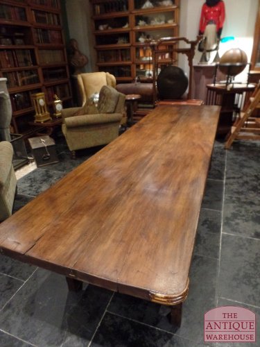 Antieke noten houten Franse tafel 2