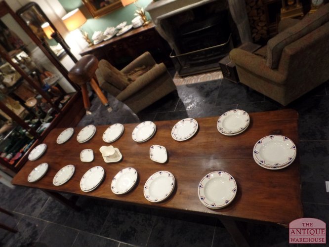 Antieke noten houten Franse tafel 3